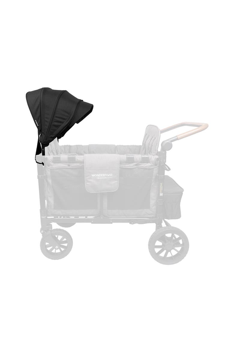 2-Pack Retractable Stroller Canopy, Alternate, color, BLACK