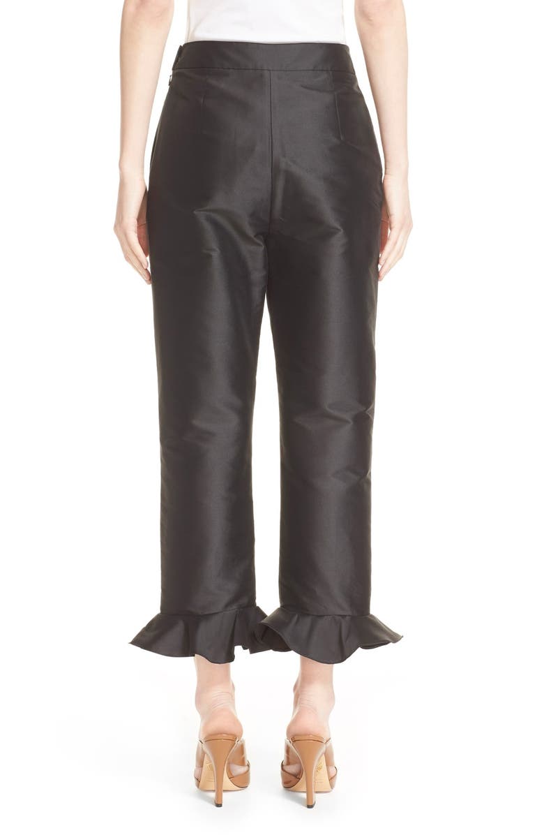 Isa Arfen Classic Flounce Slim Pants, Alternate, color, 