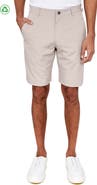 CONSTRUCT Regular Fit Solid Recycled Performance Flat Front Golf Shorts