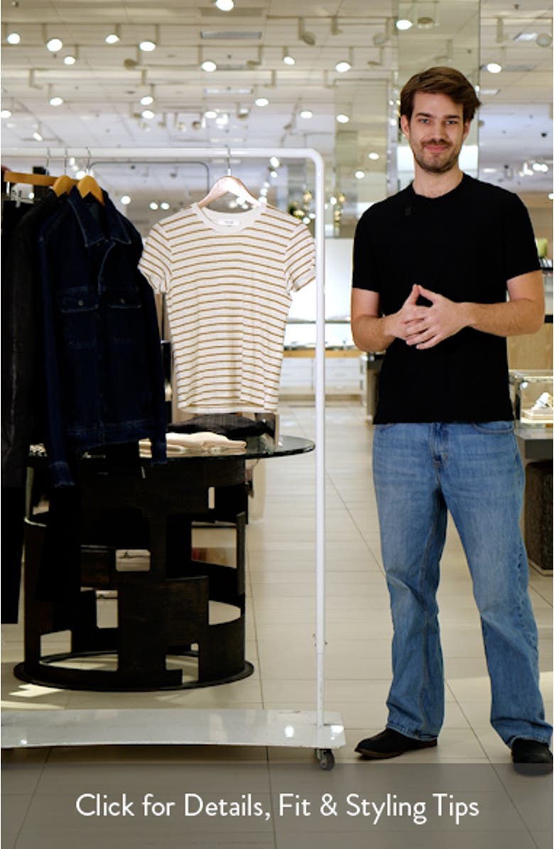 Stripe Linen T-Shirt, sales video thumbnail