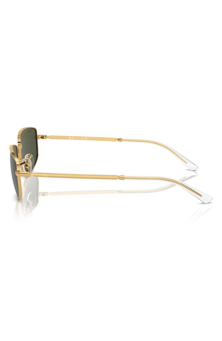 Ray-Ban 56mm Irregular Sunglasses, Alternate, color, Gold Flash