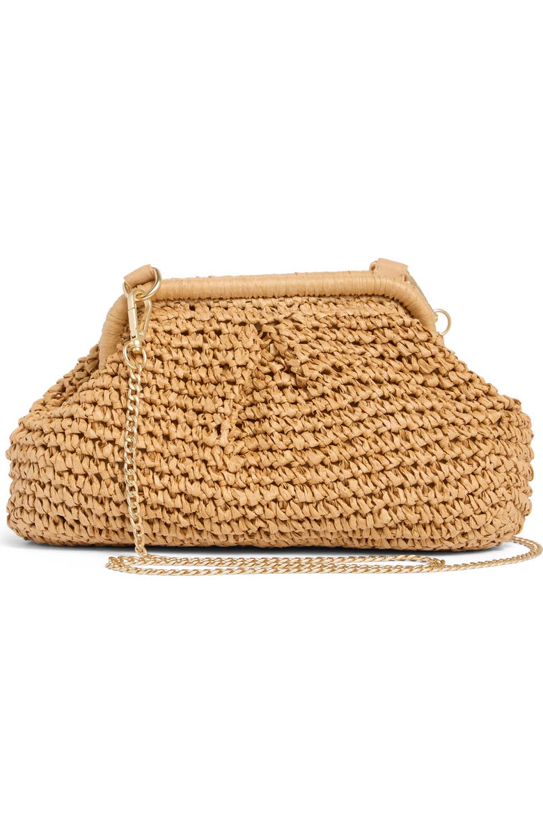 LSPACE Harmony Convertible Raffia Clutch, Alternate, color, Natural