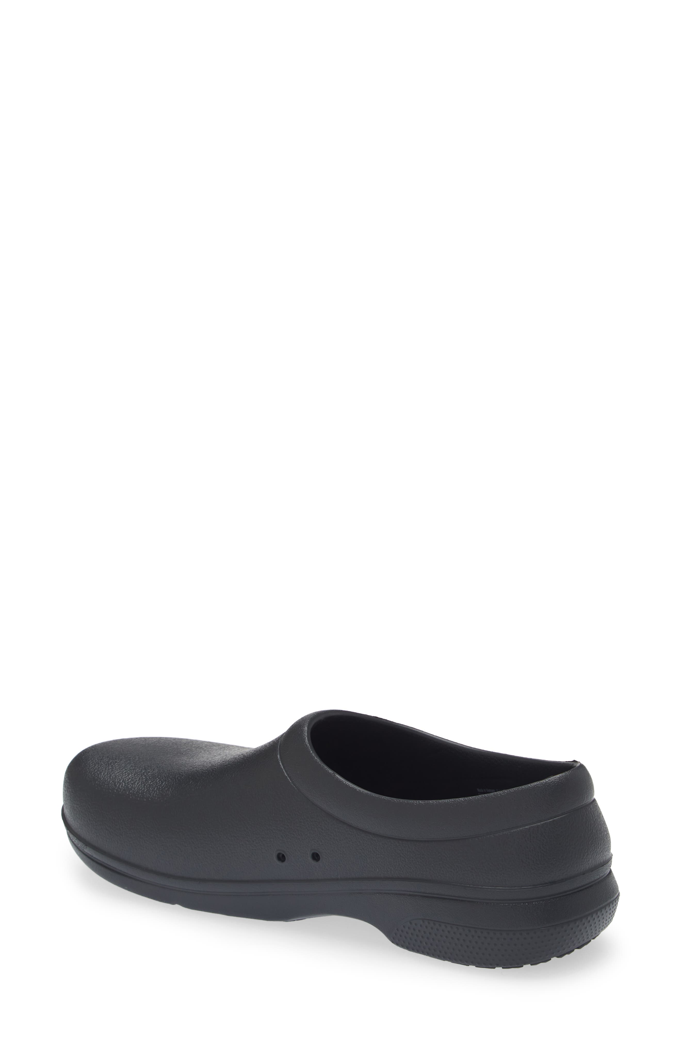 CROCS Gender Inclusive On the Clock Work Clog, Alternate, color, Black