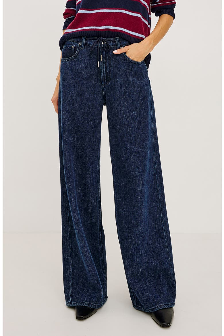 Angeleno High Waist Wide Leg Jeans, Main, color, IMPERIAL BLUE