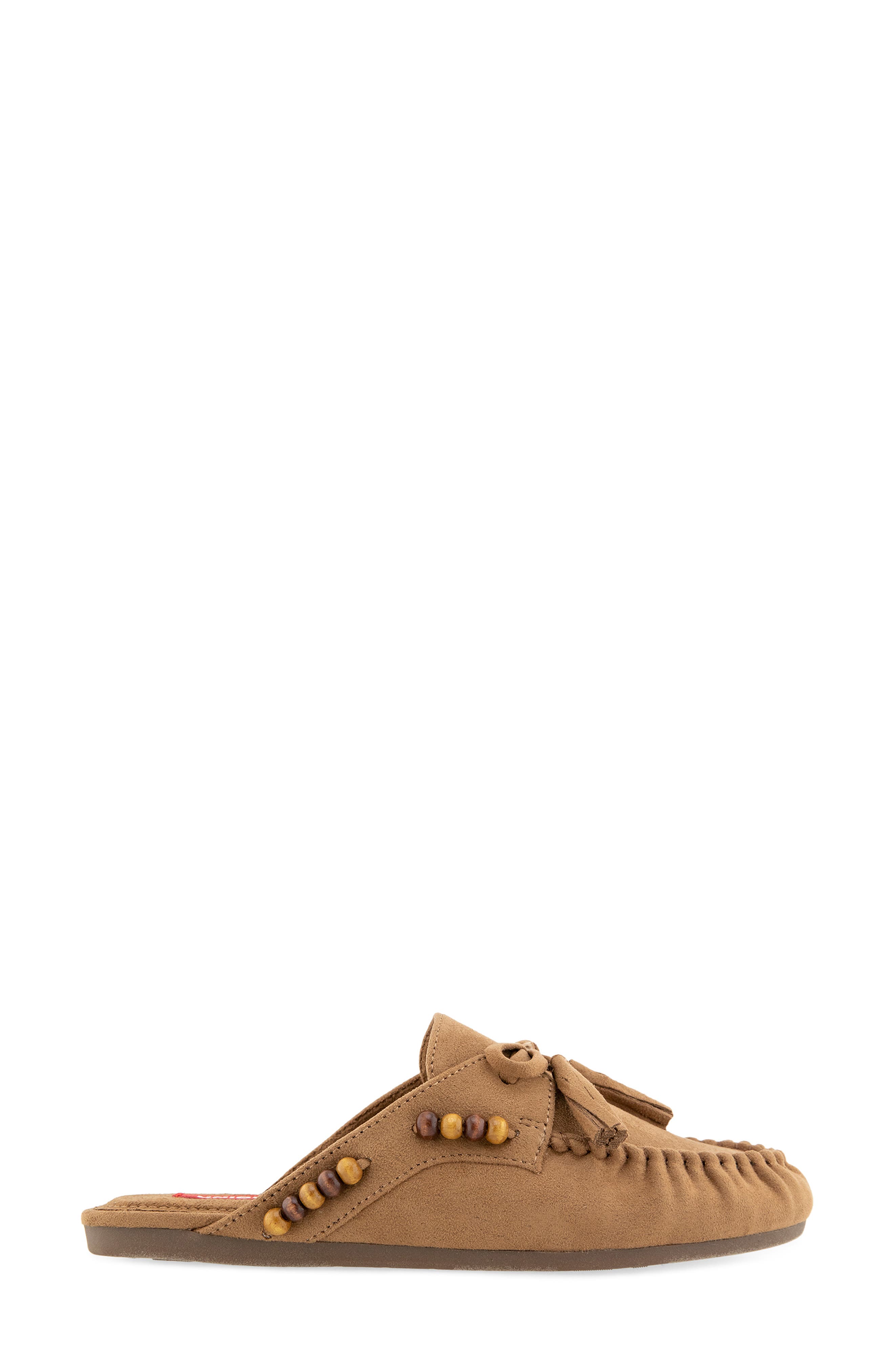 Tacoma Faux Suede Tassel Mule, Alternate, color, LIGHT BROWN