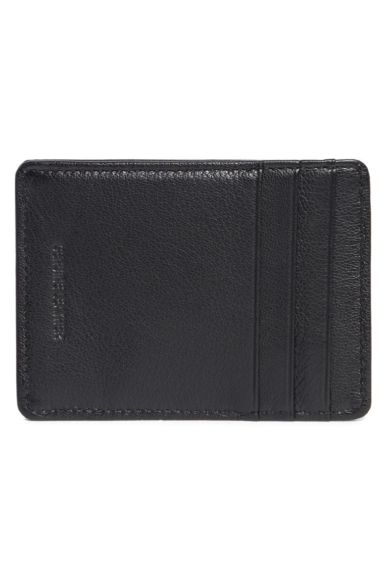 Embossed Logo Card Case, Alternate, color, BLACK