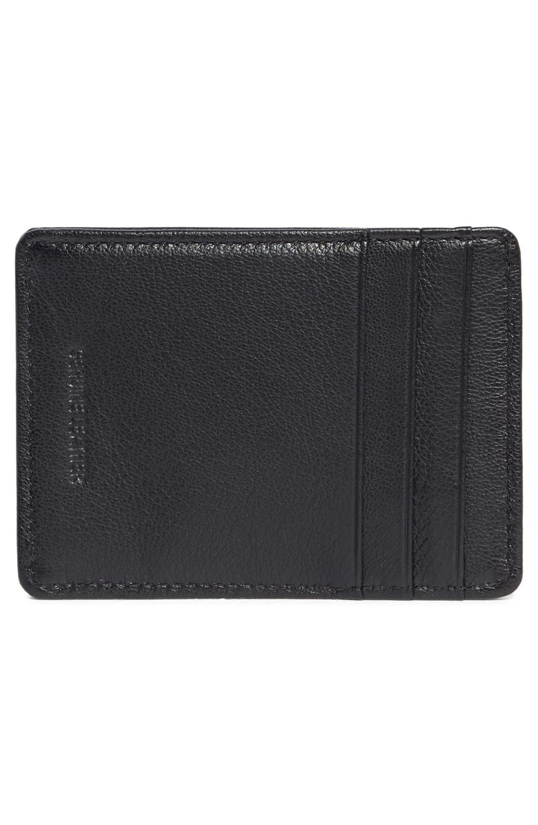 Original Penguin Embossed Logo Card Case, Alternate, color, Black