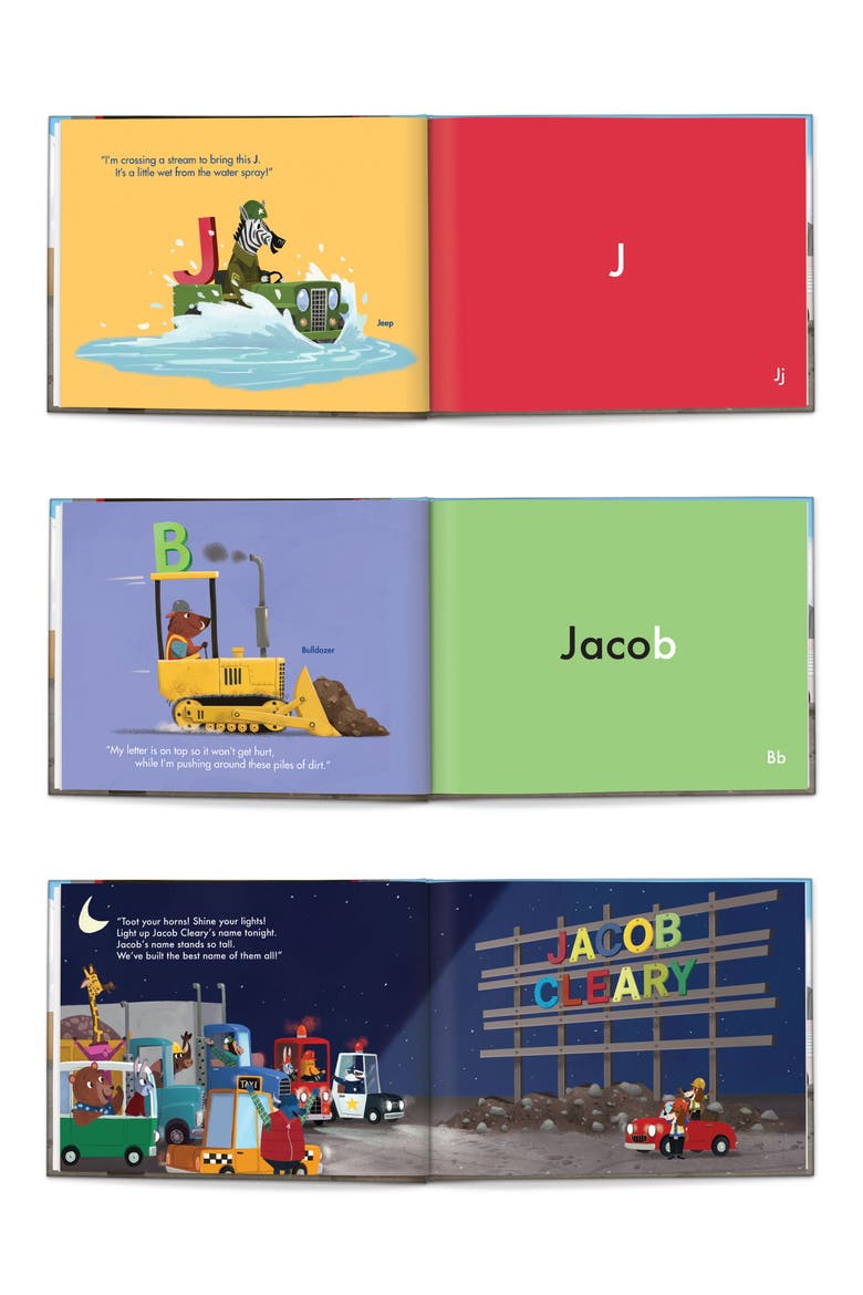 'My Very Own Trucks' Personalized Storybook, Alternate, color, RED