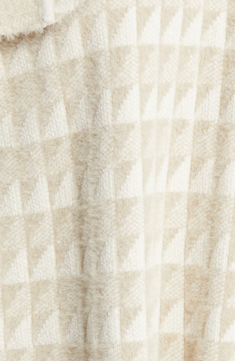 Roffe Accessories Geometric Pocket Sweater Ruana, Alternate, color, 