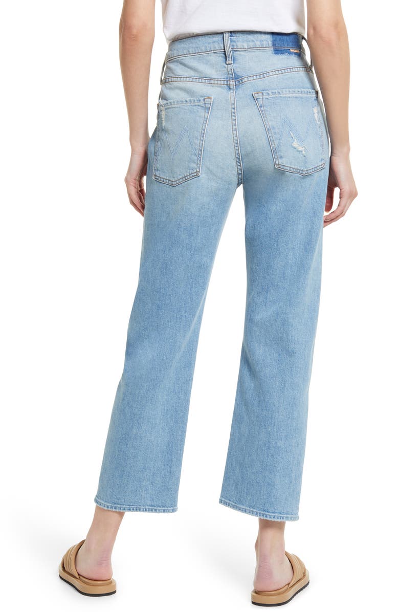 MOTHER The Ditcher Crop Straight Leg Jeans, Alternate, color, 