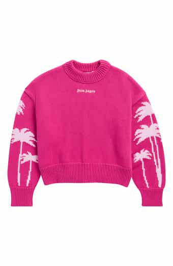Kids' Palms Knit Crewneck Crop Sweater