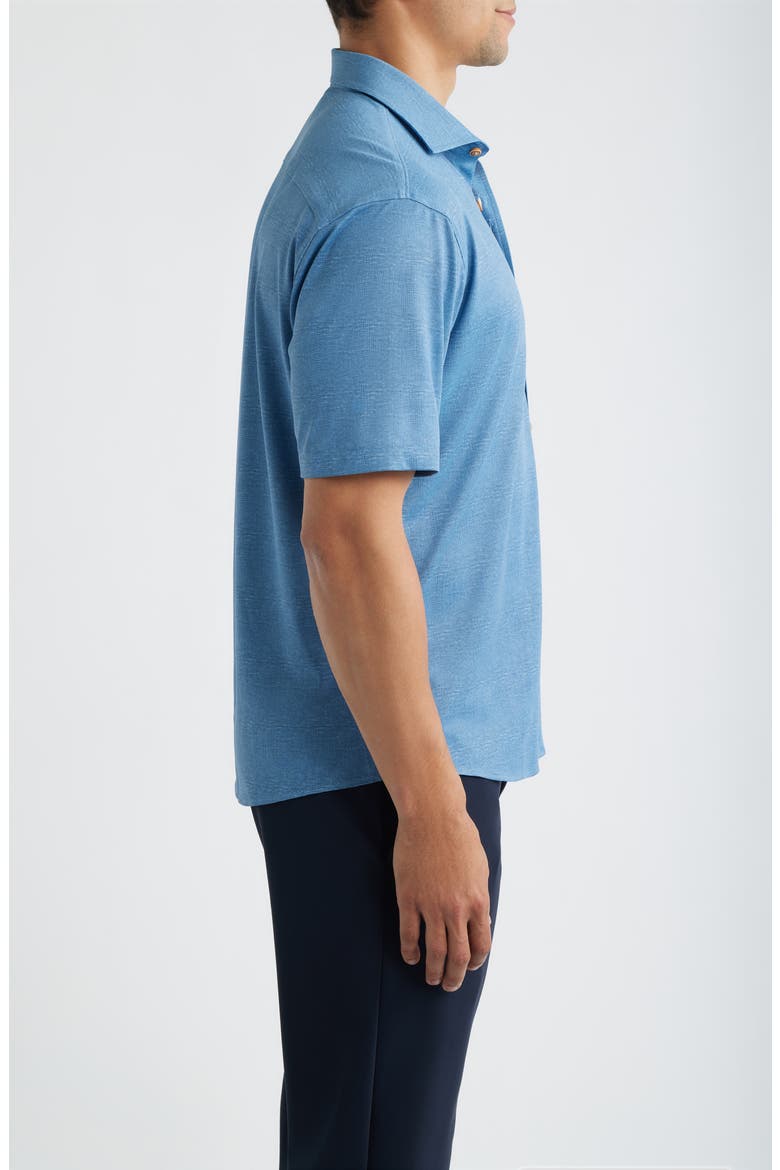 Breck Hangin’ Out Knit Short Sleeve Button-Up Shirt, Alternate, color, SOUND SIDE