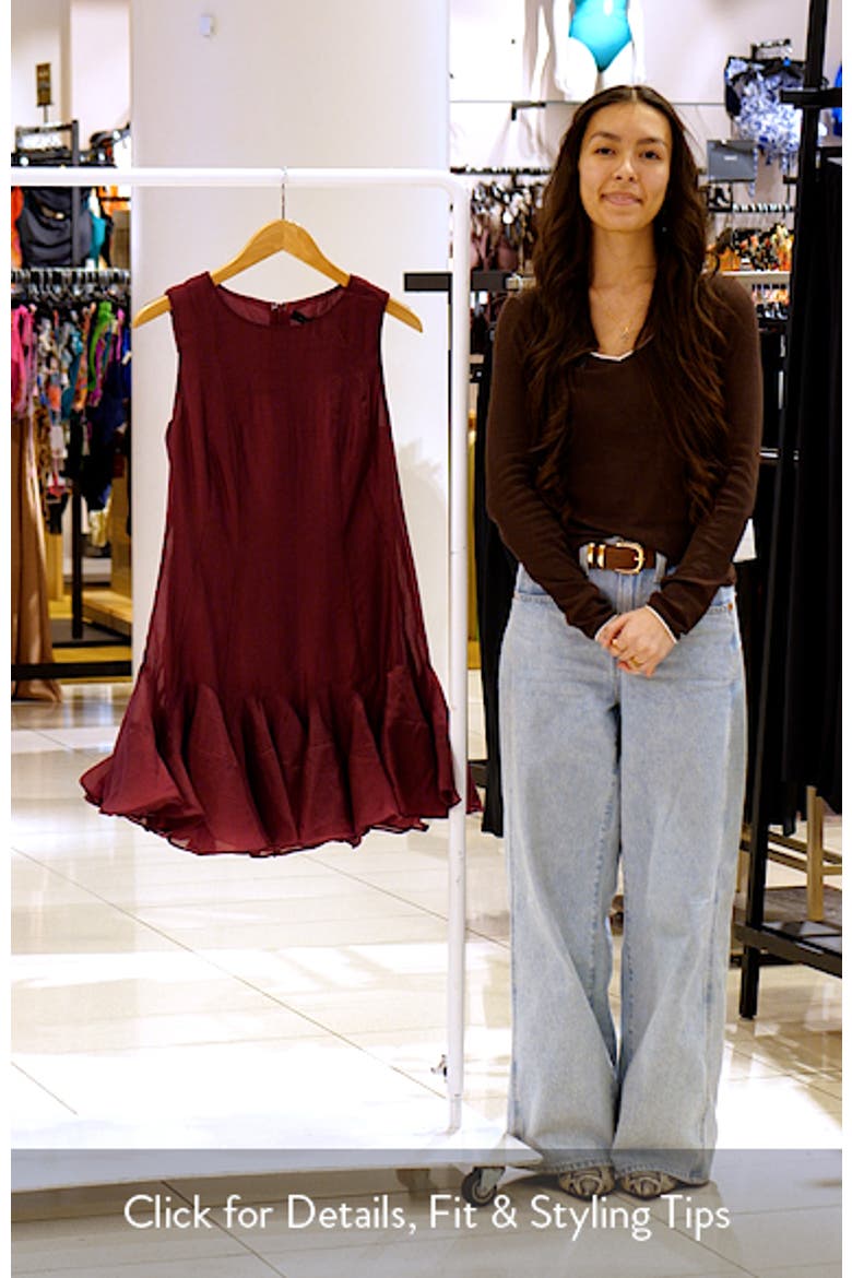 Sleeveless Godet Minidress video