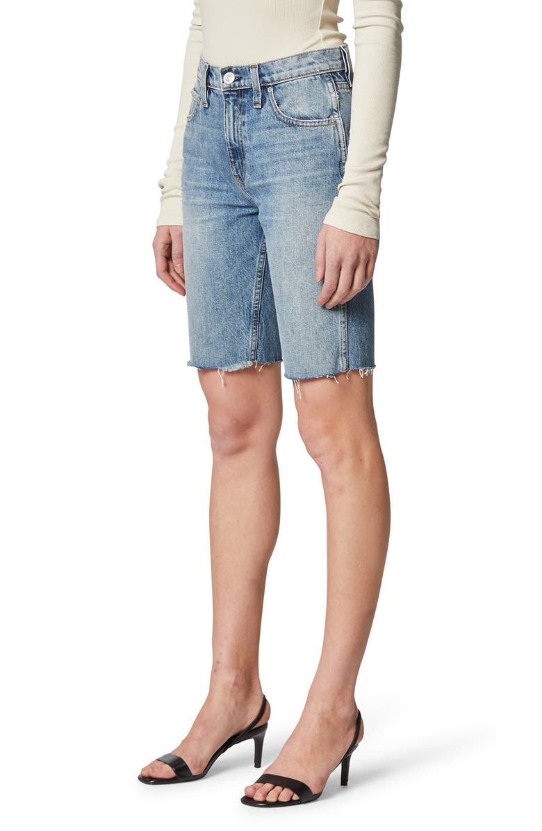Hudson Jeans Freya High Waist Cutoff Denim Bike Shorts, Alternate, color,