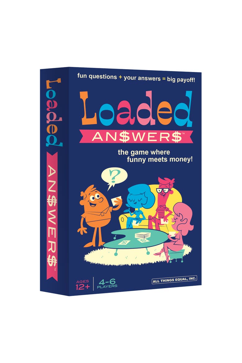 Loaded Answers Exciting Twist On Popular Loaded Questions Family/Party Game, Main, color, Multicolored
