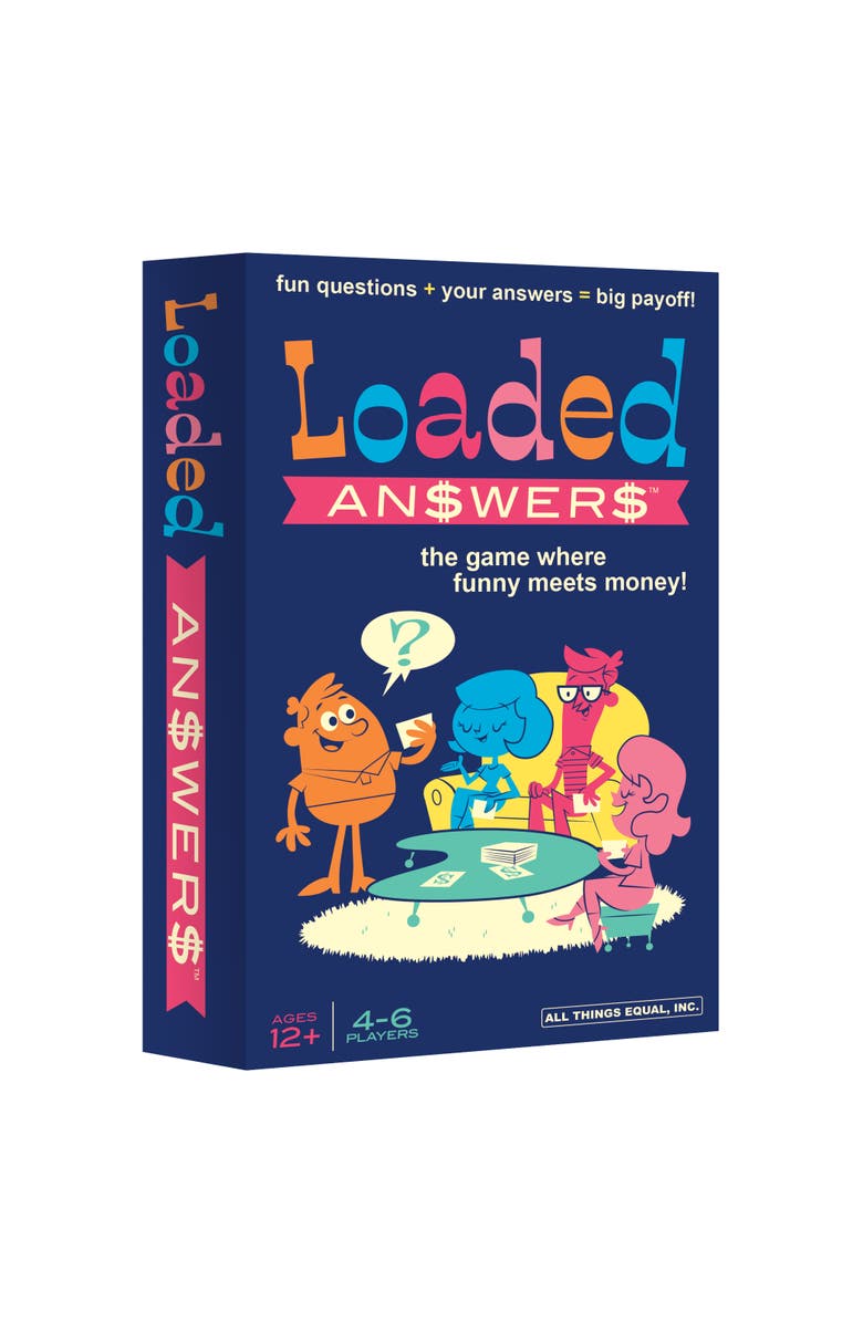 ALL THINGS EQUAL Loaded Answers Exciting Twist On Popular Loaded Questions Family/Party Game, Main, color, Multicolored