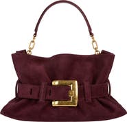 Balmain Medium Anthem suede leather bag