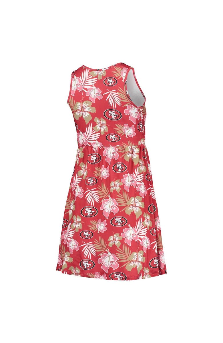 FOCO Women's FOCO Scarlet San Francisco 49ers Floral Sundress, Alternate, color, 