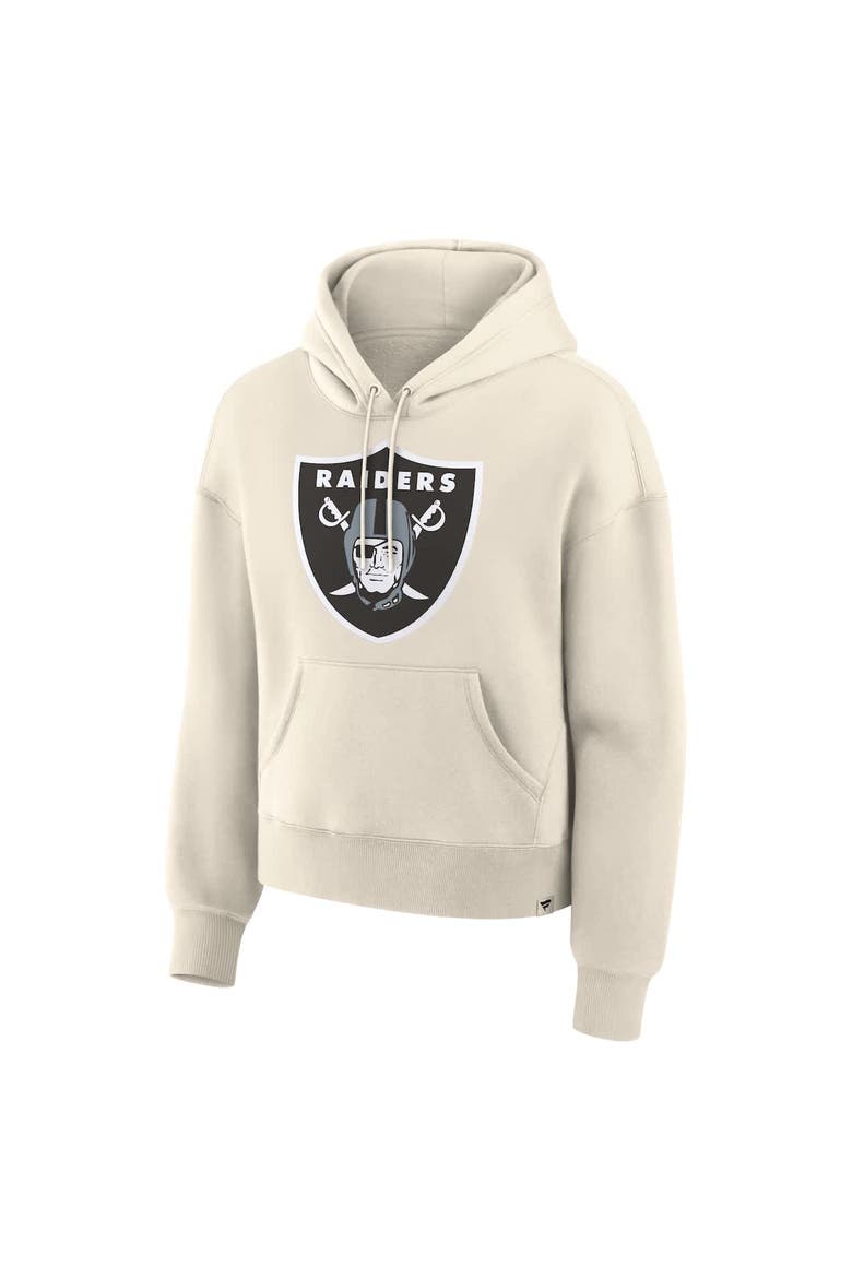 Women's Fanatics Cream Las Vegas Raiders Dove Legacy Pullover Hoodie, Alternate, color, Cream