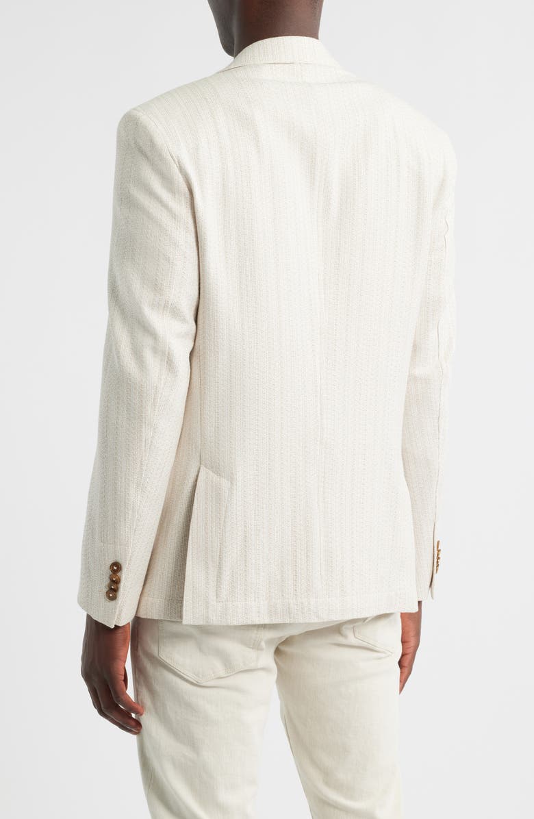 Robert Graham The Breeze Light Tan Textured Cotton Sport Coat, Alternate, color, 