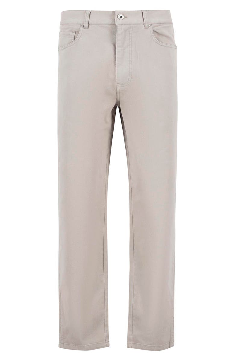 Barbour Regular Fit Straight Leg Stretch Twill 5-Pocket Pants, Alternate, color, Concrete