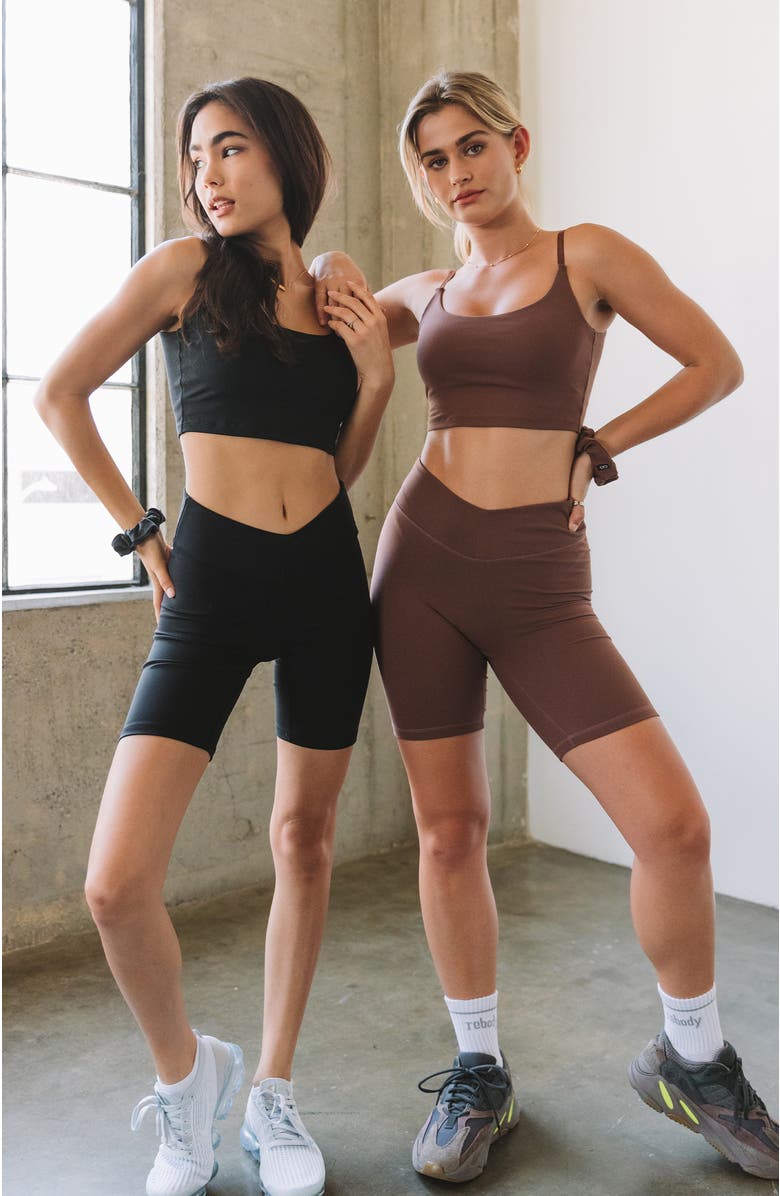 Rebody Active Vendetta Cloudlux Biker Shorts 7", Alternate, color, Walnut