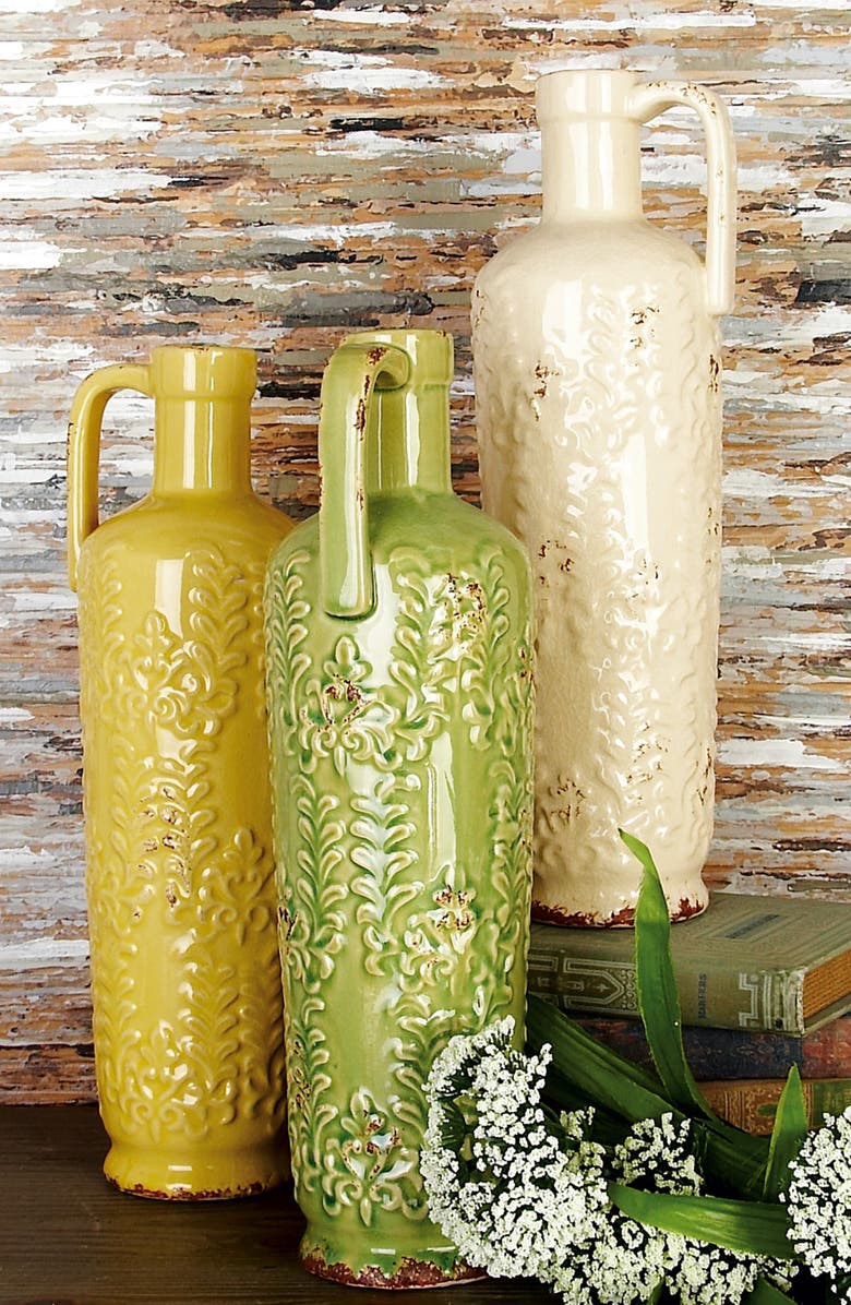 Novogratz Multicolored Ceramic Vase - Set of 3, Alternate, color, 