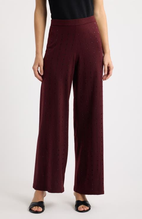 Bead Detail Knit Pants
