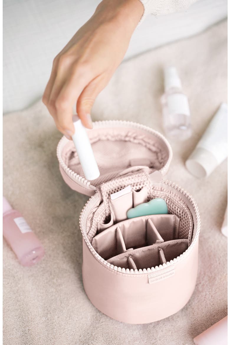 Mila Small Travel Toiletry Organizer (Nordstrom Exclusive), Alternate, color, ROSE QUARTZ