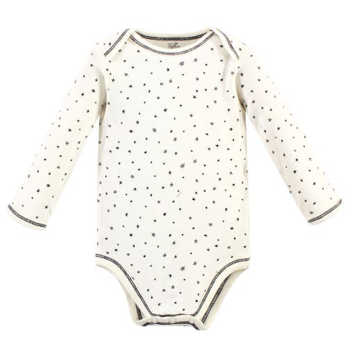 Touched By Nature 5pk Long Sleeve Organic Bodysuits In Multi