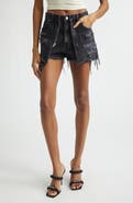 Denim x Alexander Wang Distressed Double Layer Denim Skort