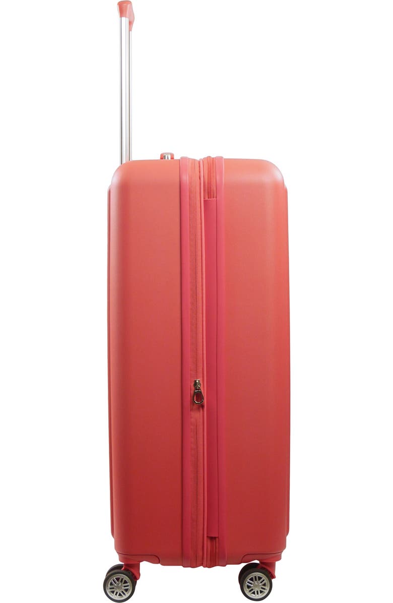 Tommy Bahama 30.5" Hard-Sided 3D Pineapple Luggage with Drawstring Bag, Alternate, color, Coral