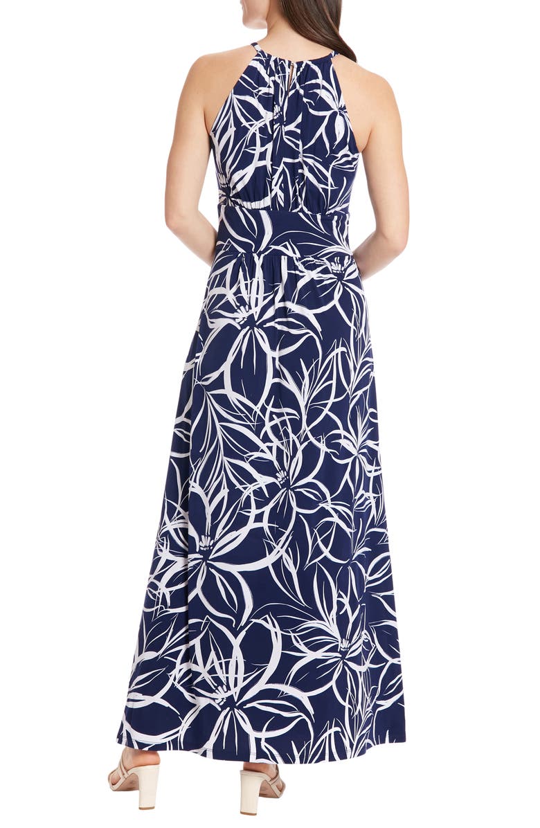 London Times Jersey Halter Maxi Dress, Alternate, color, 