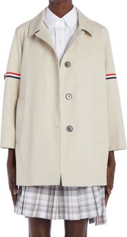 Thom Browne Armband Waterproof Twill Crop Car Coat