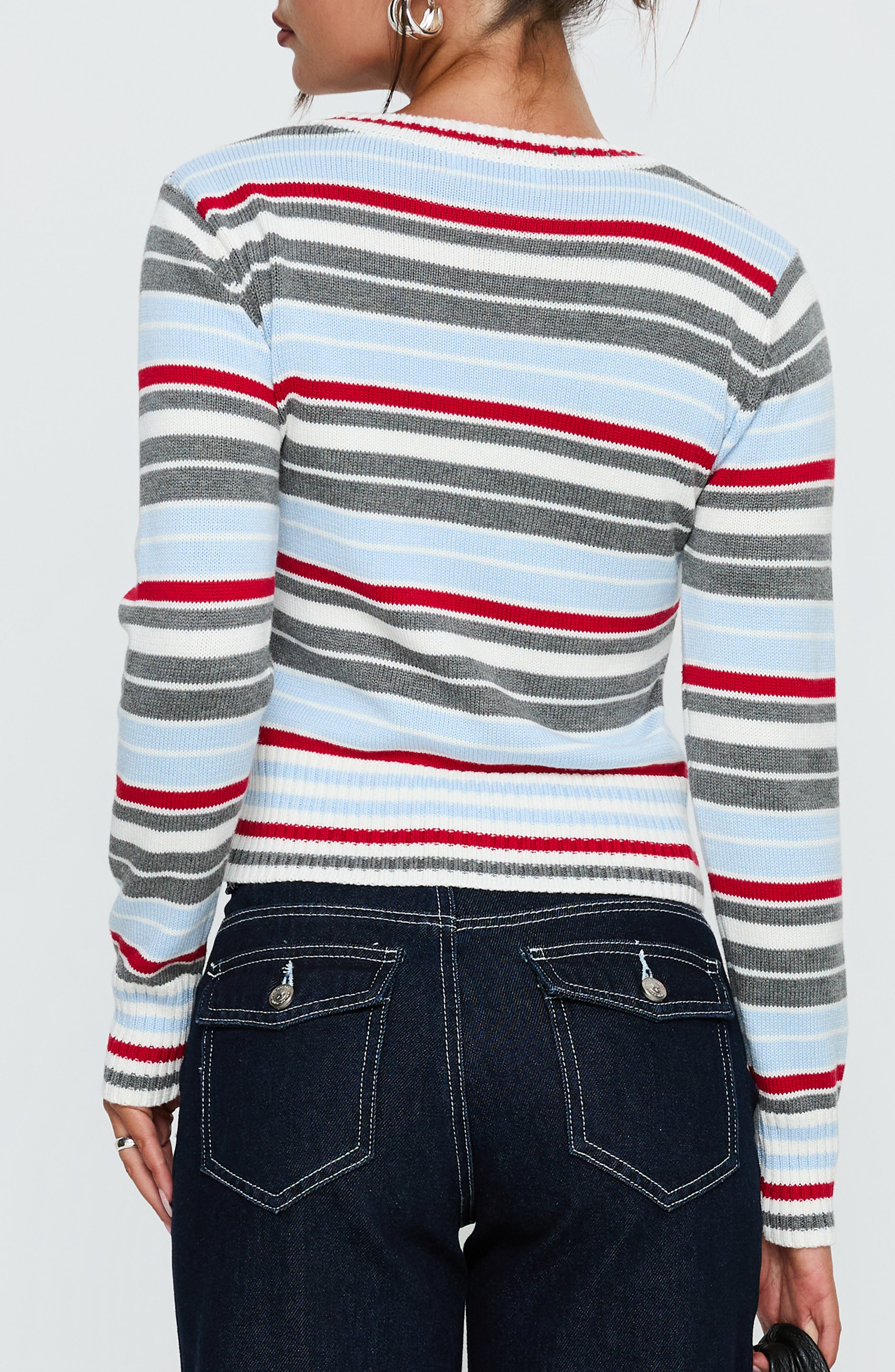 Briette Stripe Crewneck Sweater - image 2