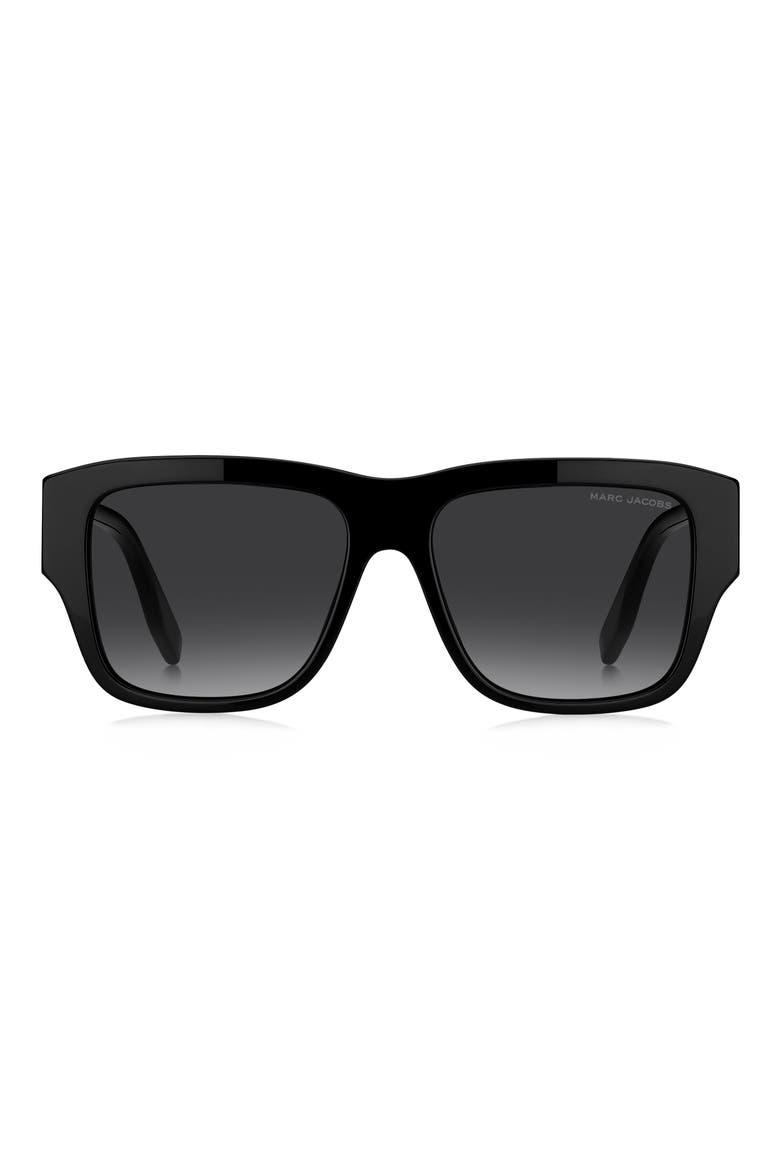 55mm Gradient Square Sunglasses, Main, color, BLACK GOLD