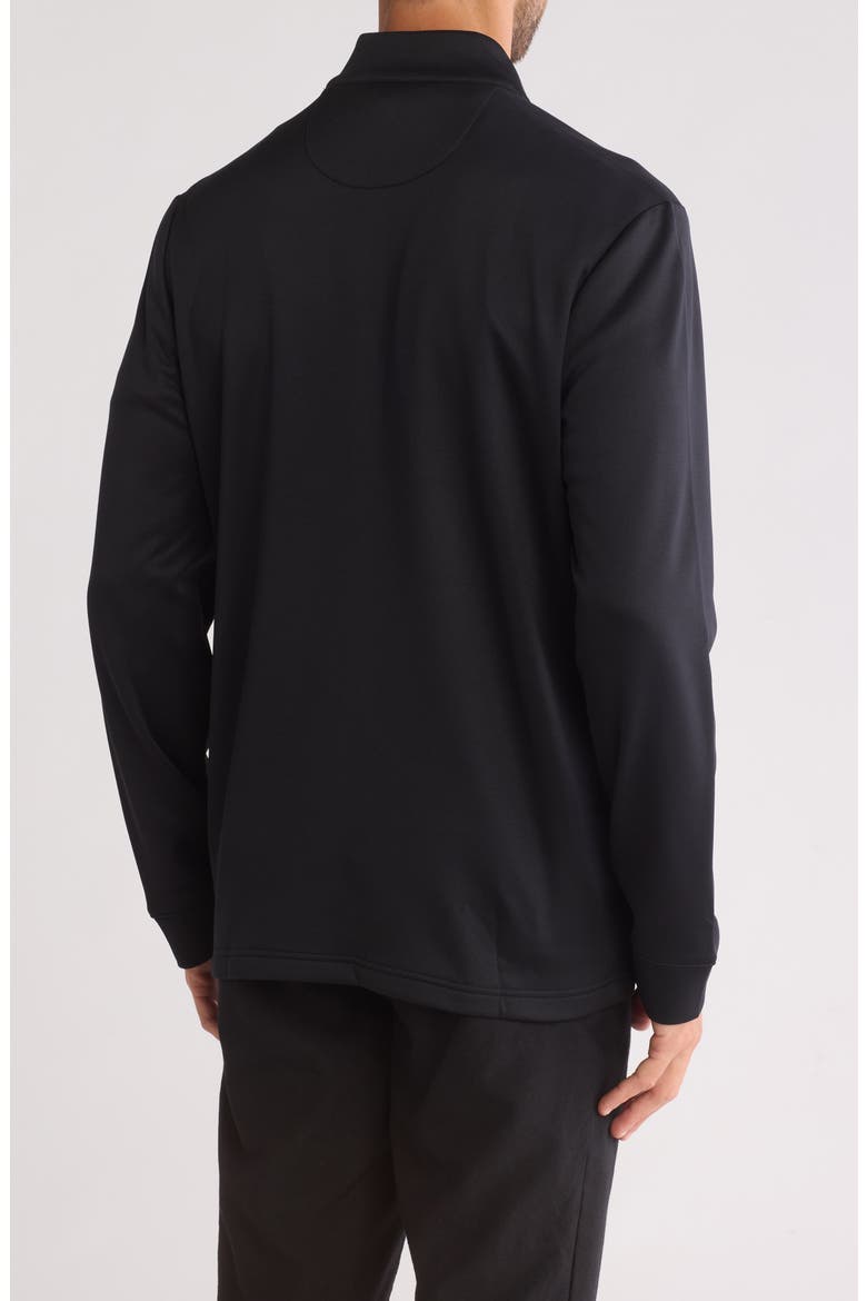 Long Sleeve Half-Zip Fleece Pullover, Alternate, color, CAVIAR