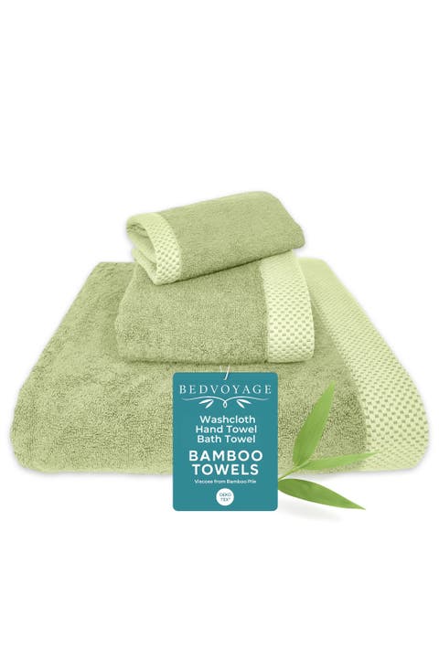 Luxury Viscose Odor & Mildew Resistant Towel Collection, 3pc Set
