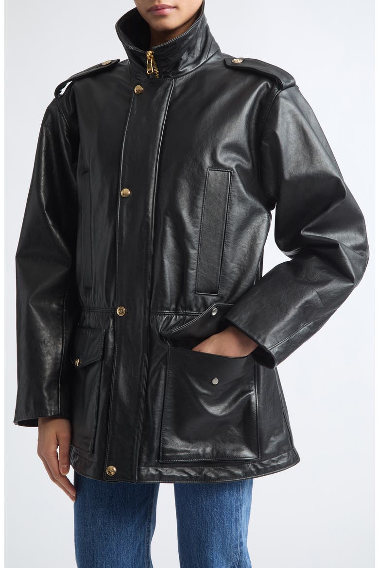 Blackadder Regenerative Leather Jacket, Alternate, color, BLACK