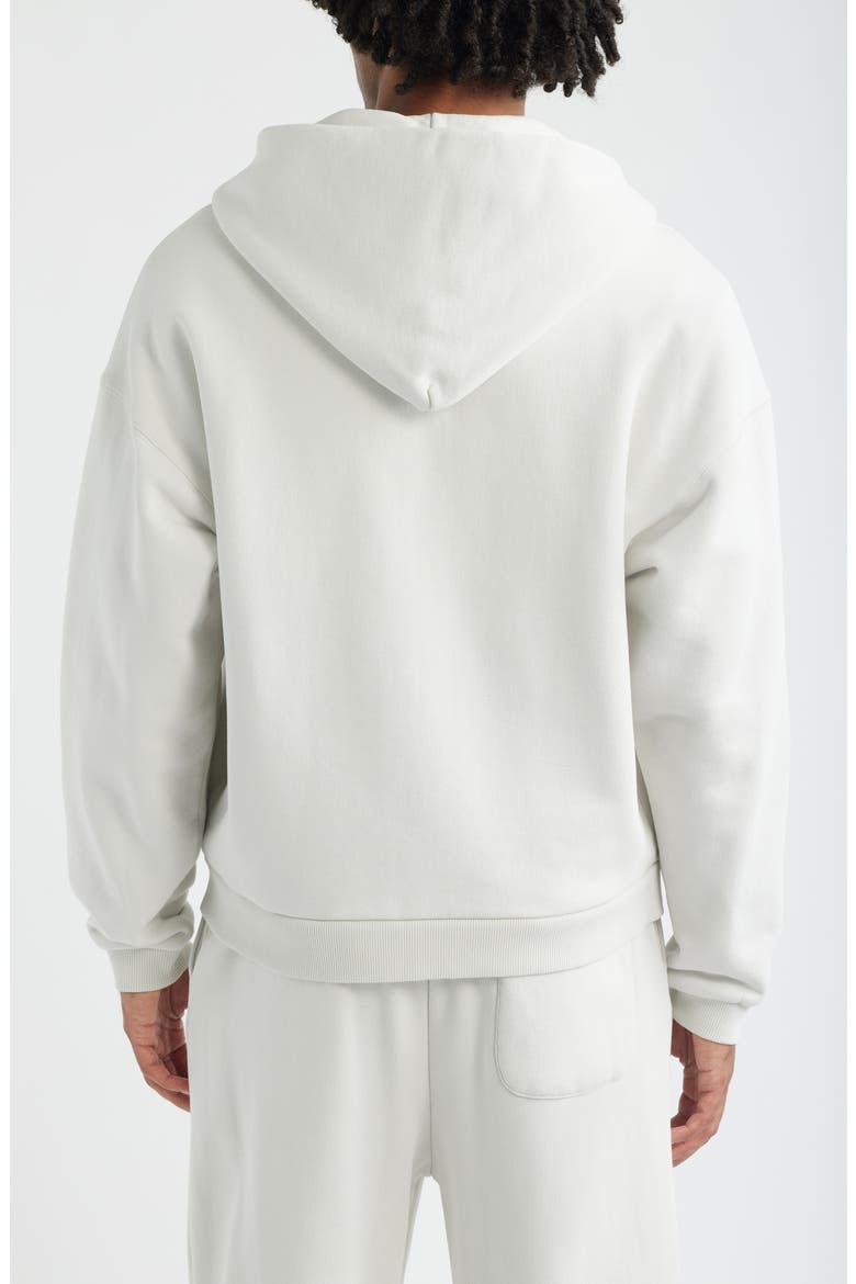 Core Zip Hoodie, Alternate, color, VINTAGE WHITE