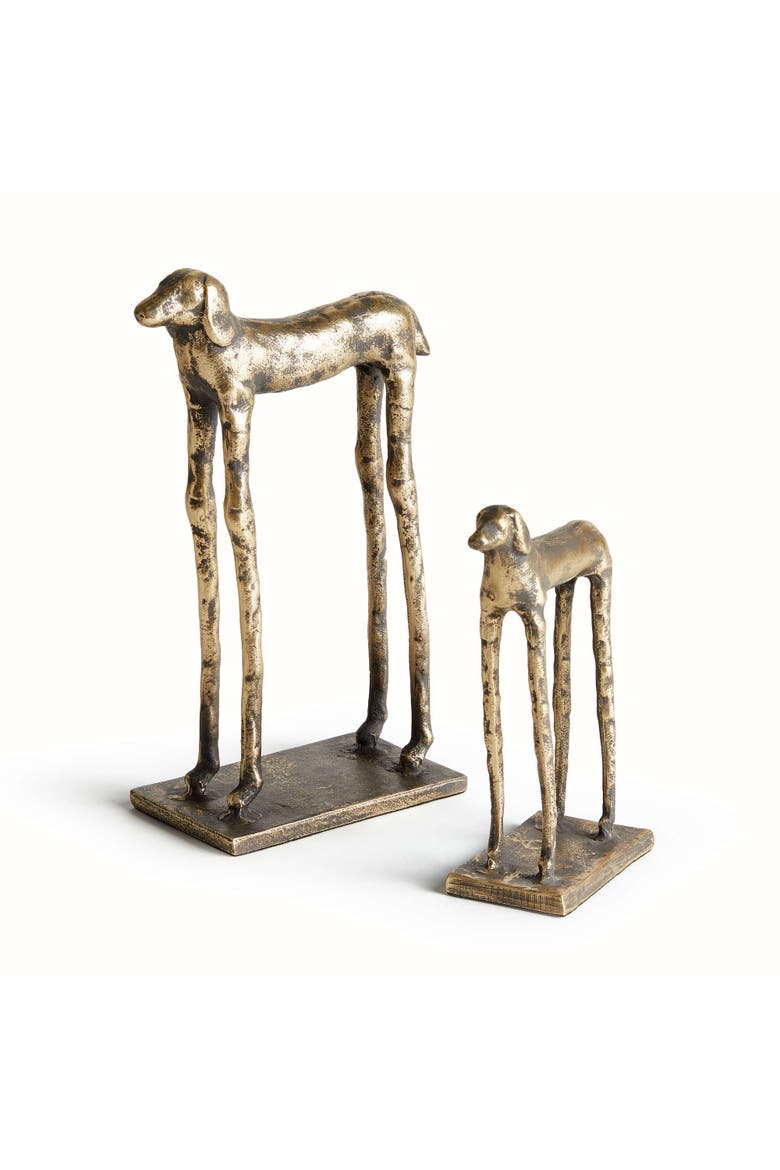 Two Hounds Set Of 2, Main, color, Gold
