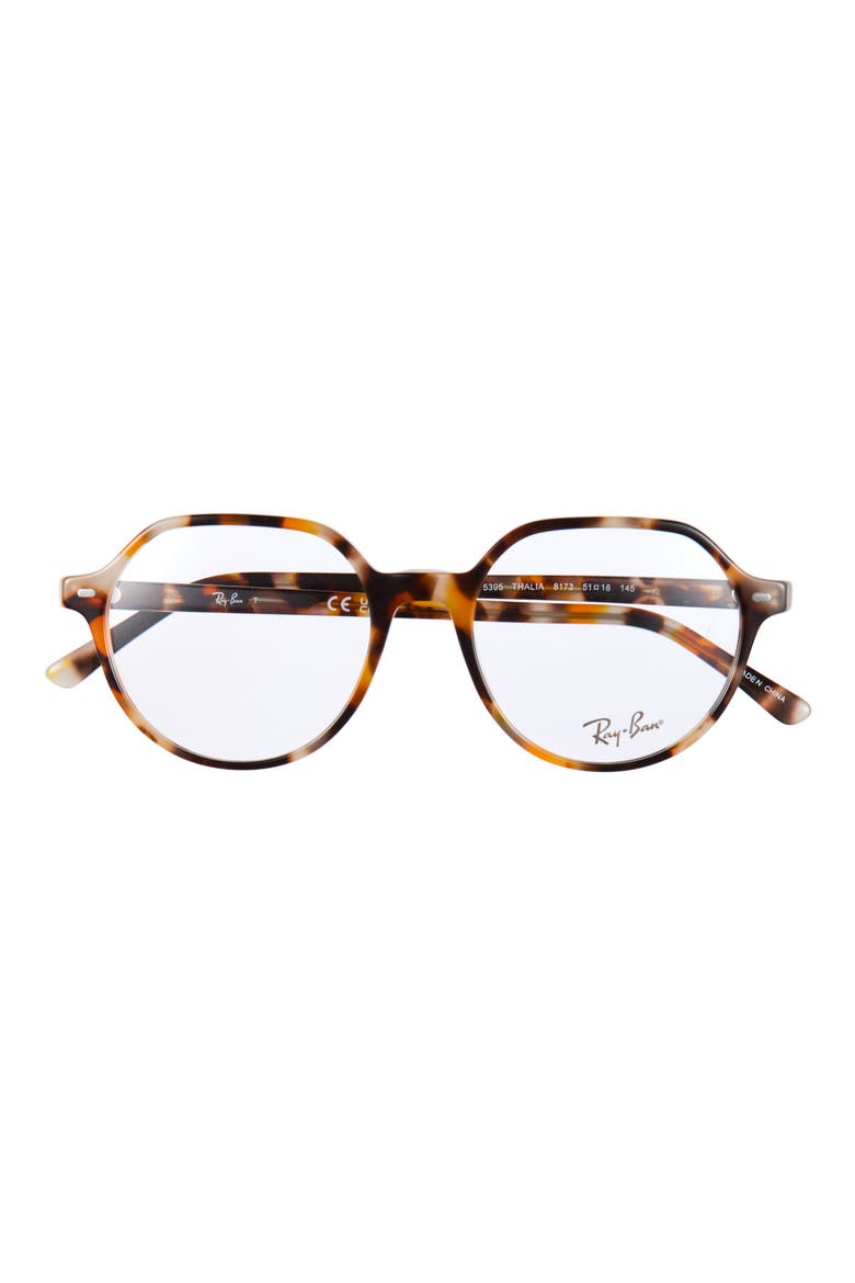 51mm Square Optical Glasses, Main, color, BROWN