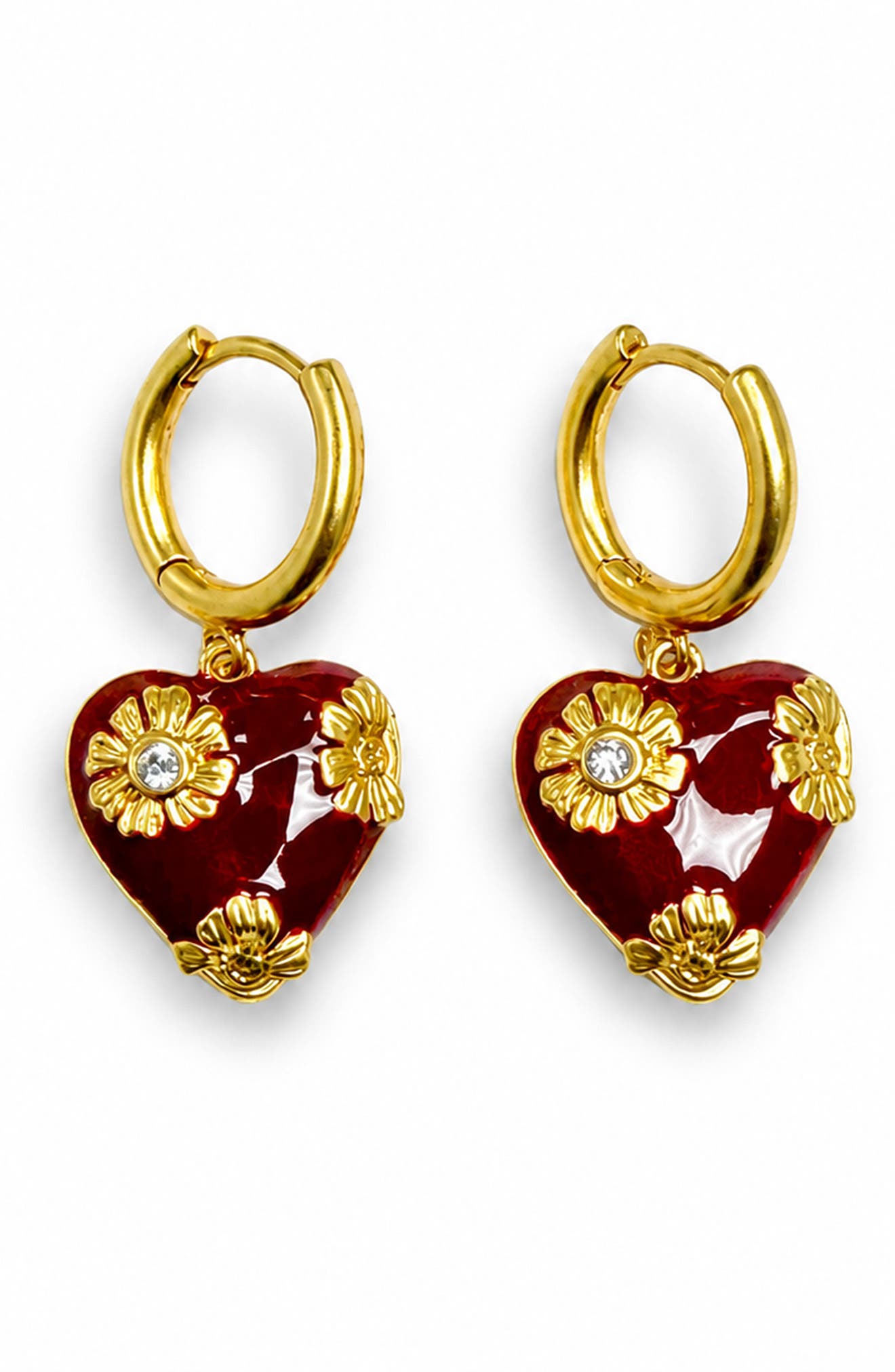 selected GOLD/ BURGUNDY