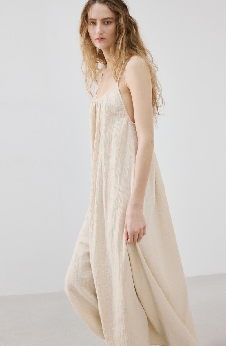 MANGO Sleeveless Cotton Nightgown, Alternate, color, 