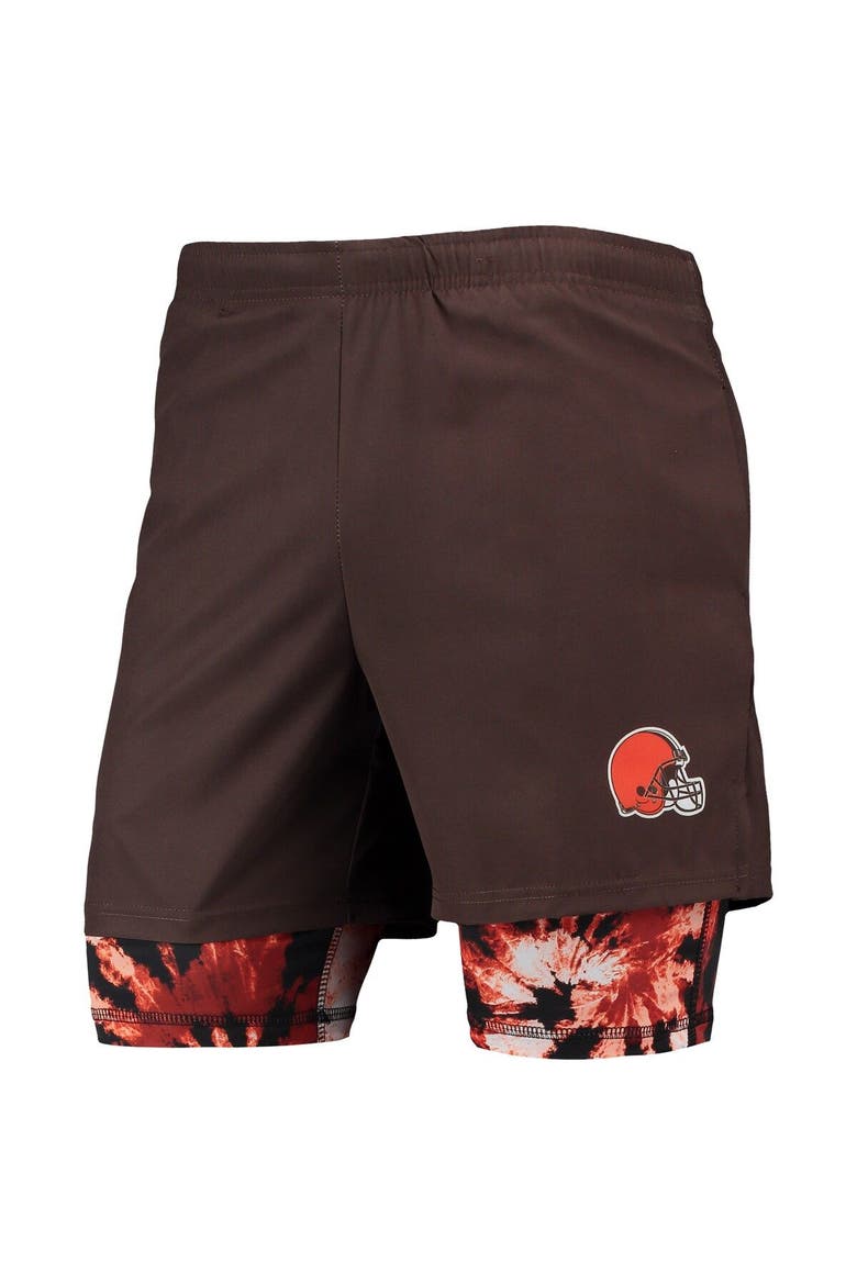 Men's FOCO Brown Cleveland Browns Running Shorts, Alternate, color, Brown
