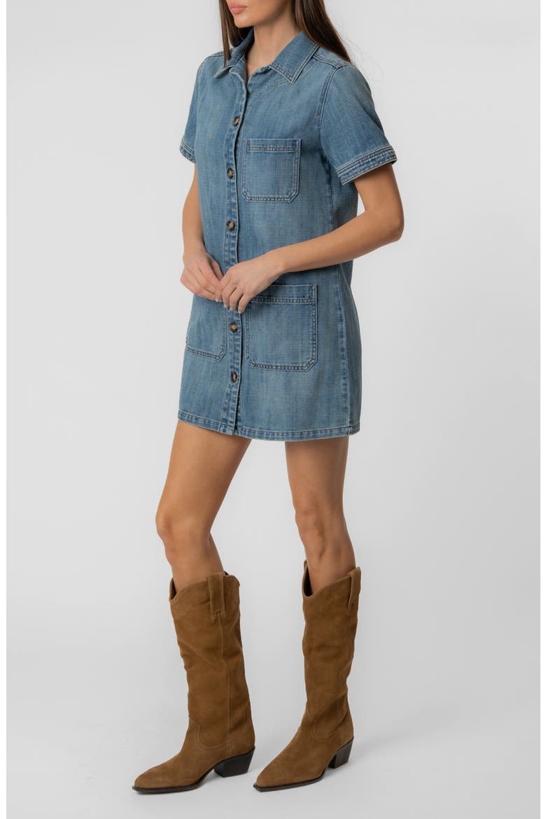 Parker Denim Shirtdress, Alternate, color, UNFAILING