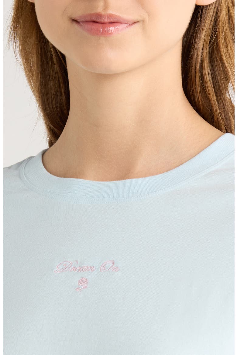 Boxy Crop Sleep T-Shirt, Alternate, color, BLUE DREAM