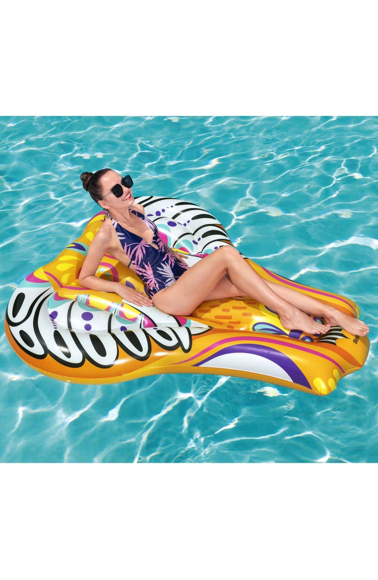 H2OGO! Inflatable Flirty Fiesta Elephant Pool Water Beach Float, Alternate, color, Multicolored