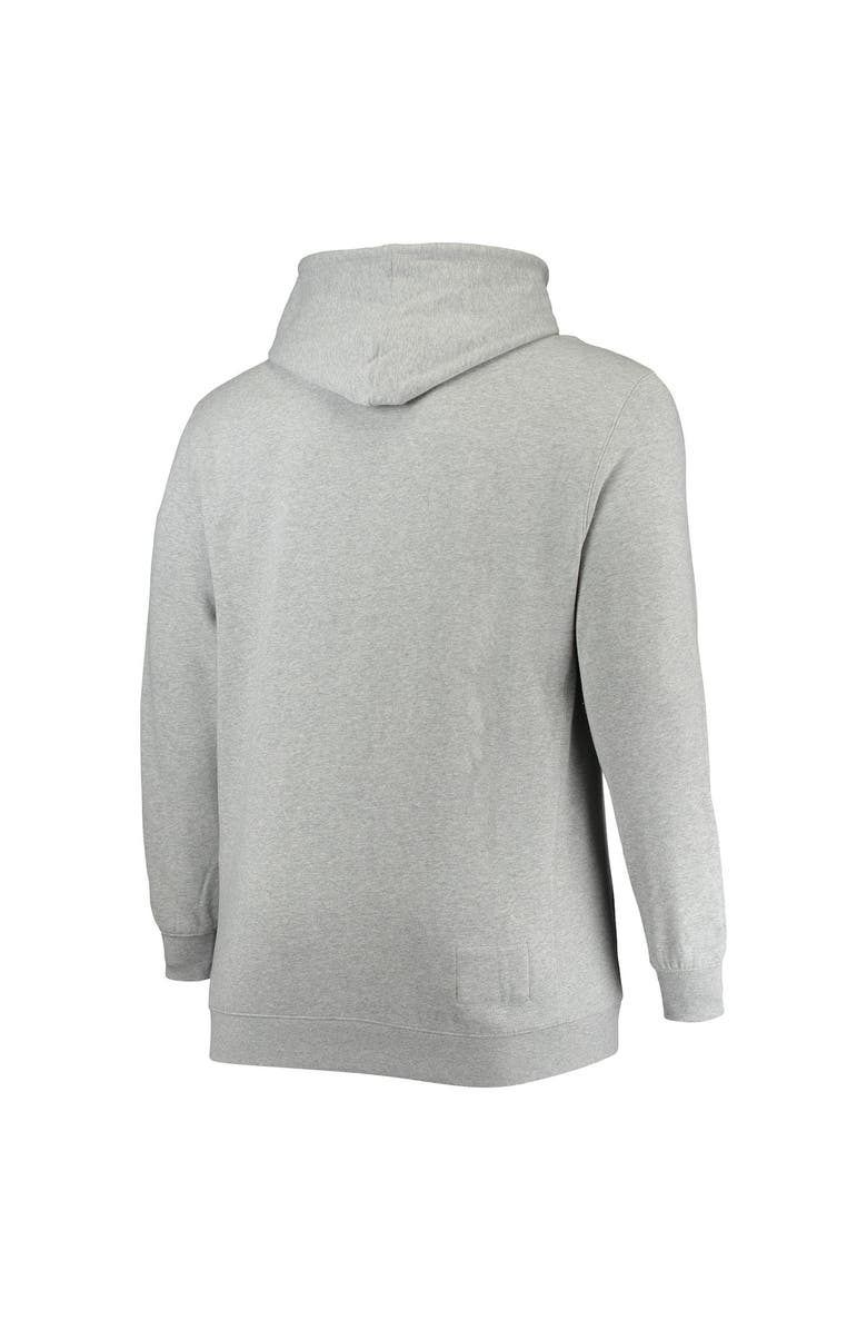 Mitchell & Ness Men's Mitchell & Ness Heathered Gray Boston Celtics Hardwood Classics Big & Tall Throwback Pullover Hoodie, Alternate, color, 