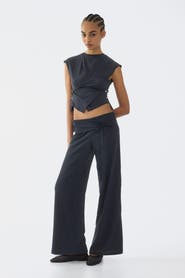 H&M Tie-detail jersey pants